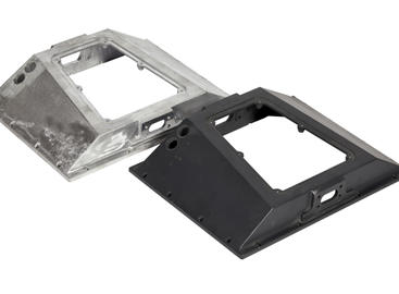 Aluminium gietstuk voor de behuizing van een beeldscherm LVD